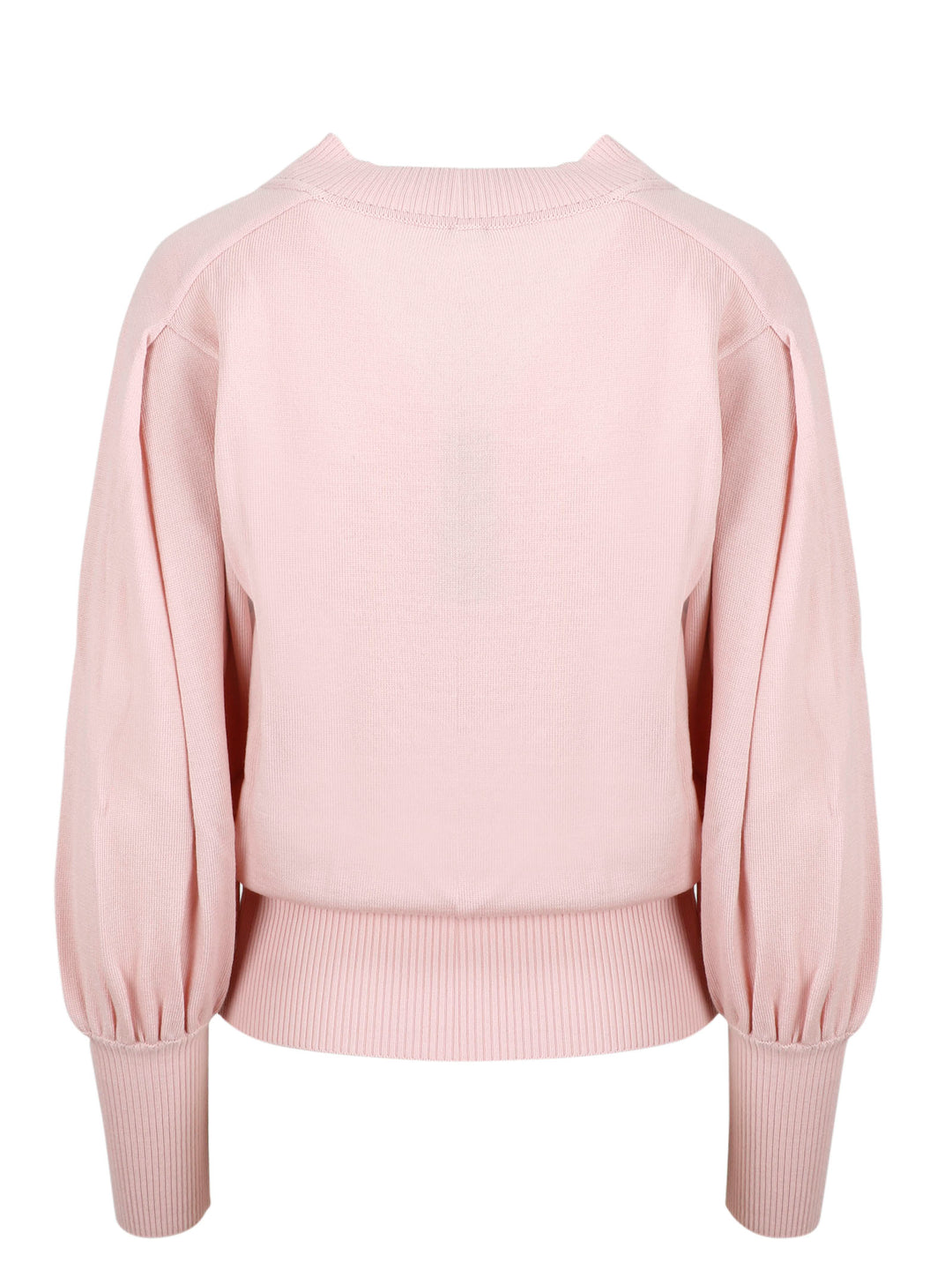 Blouson sleeves sweater