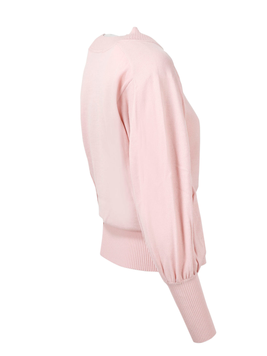 Blouson sleeves sweater