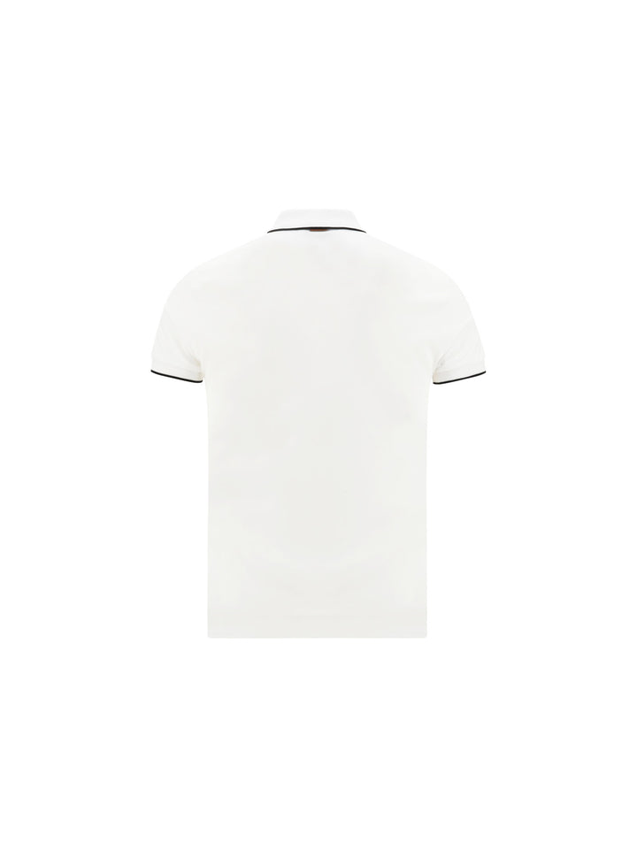 Cotton polo shirt with logo