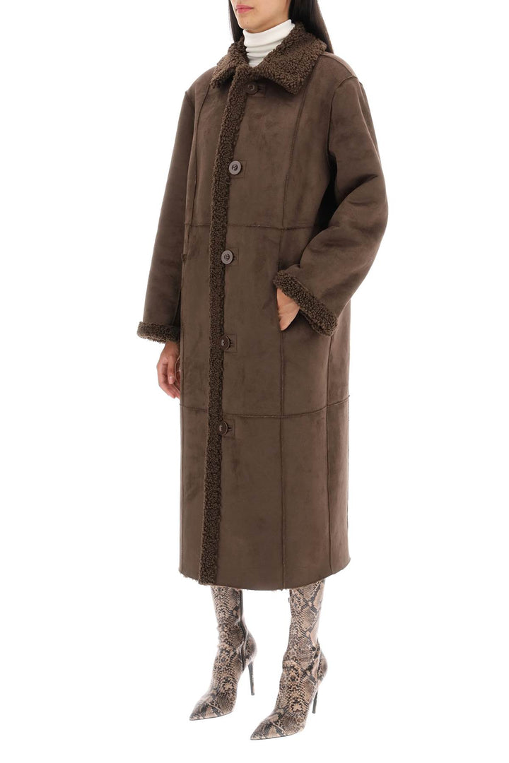 'Kenca' Reversible Eco Shearling Coat - Stand Studio - Women