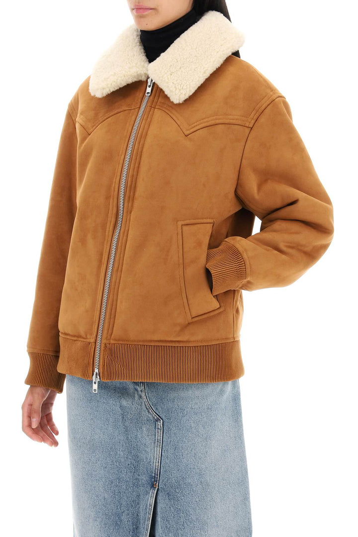 Lillee Eco Shearling Bomber Jacket - Stand Studio - Women