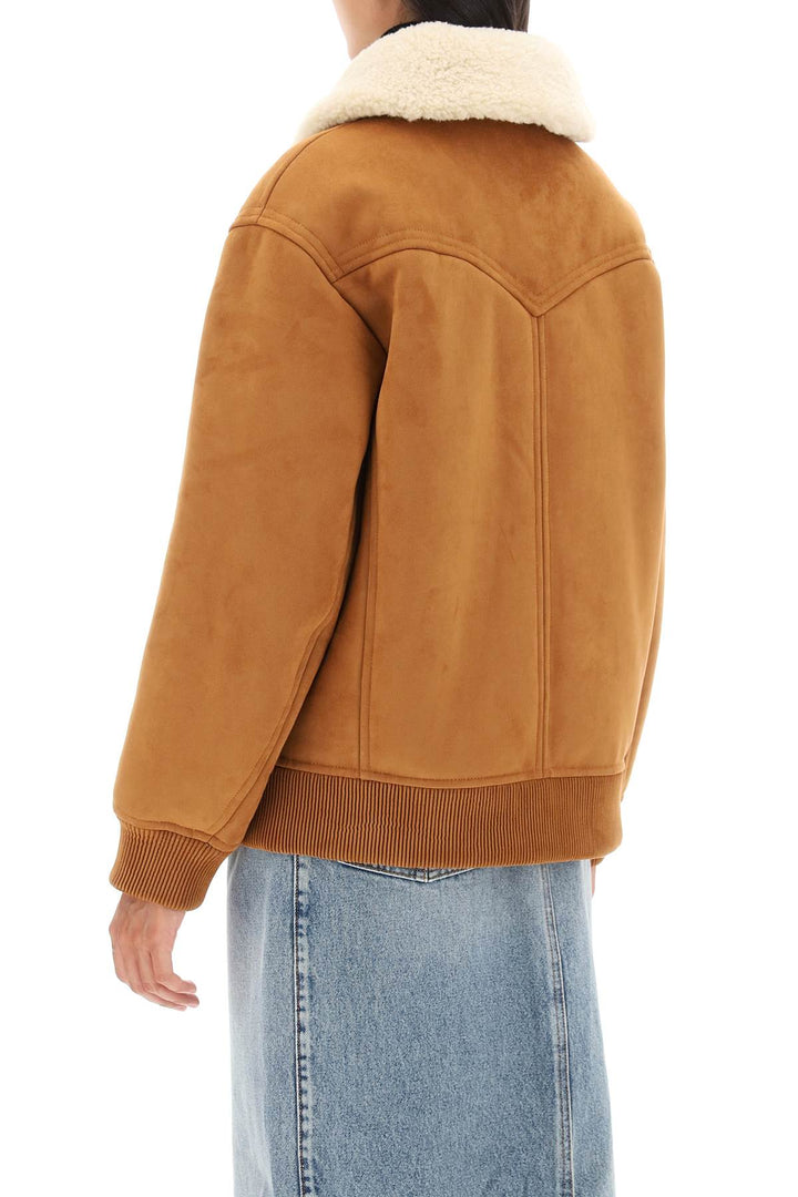 Lillee Eco Shearling Bomber Jacket - Stand Studio - Women