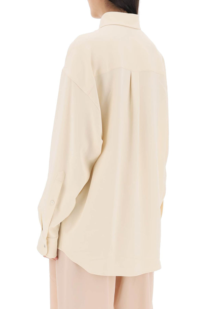 Oversized Shirt In Crepe Jersey - Stella Mc Cartney - Women