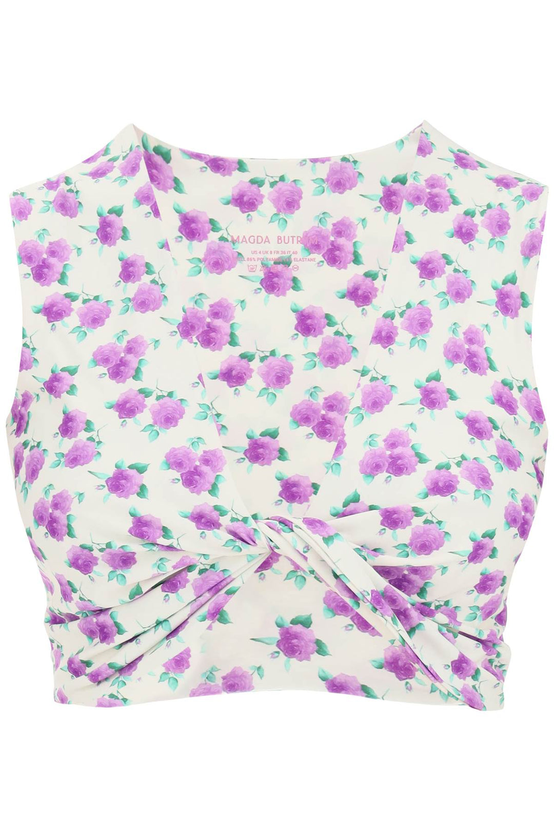 Floral Printed Twisted Swim Top - Magda Butrym - Women