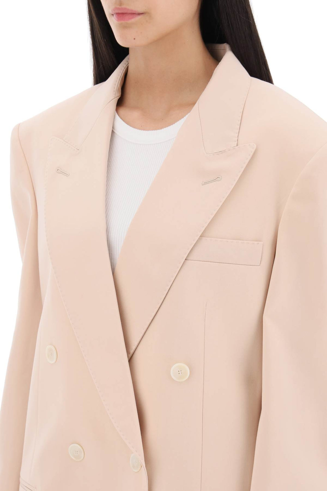 Double Breasted Tailoring Jacket In Light Wool - Stella Mc Cartney - Women