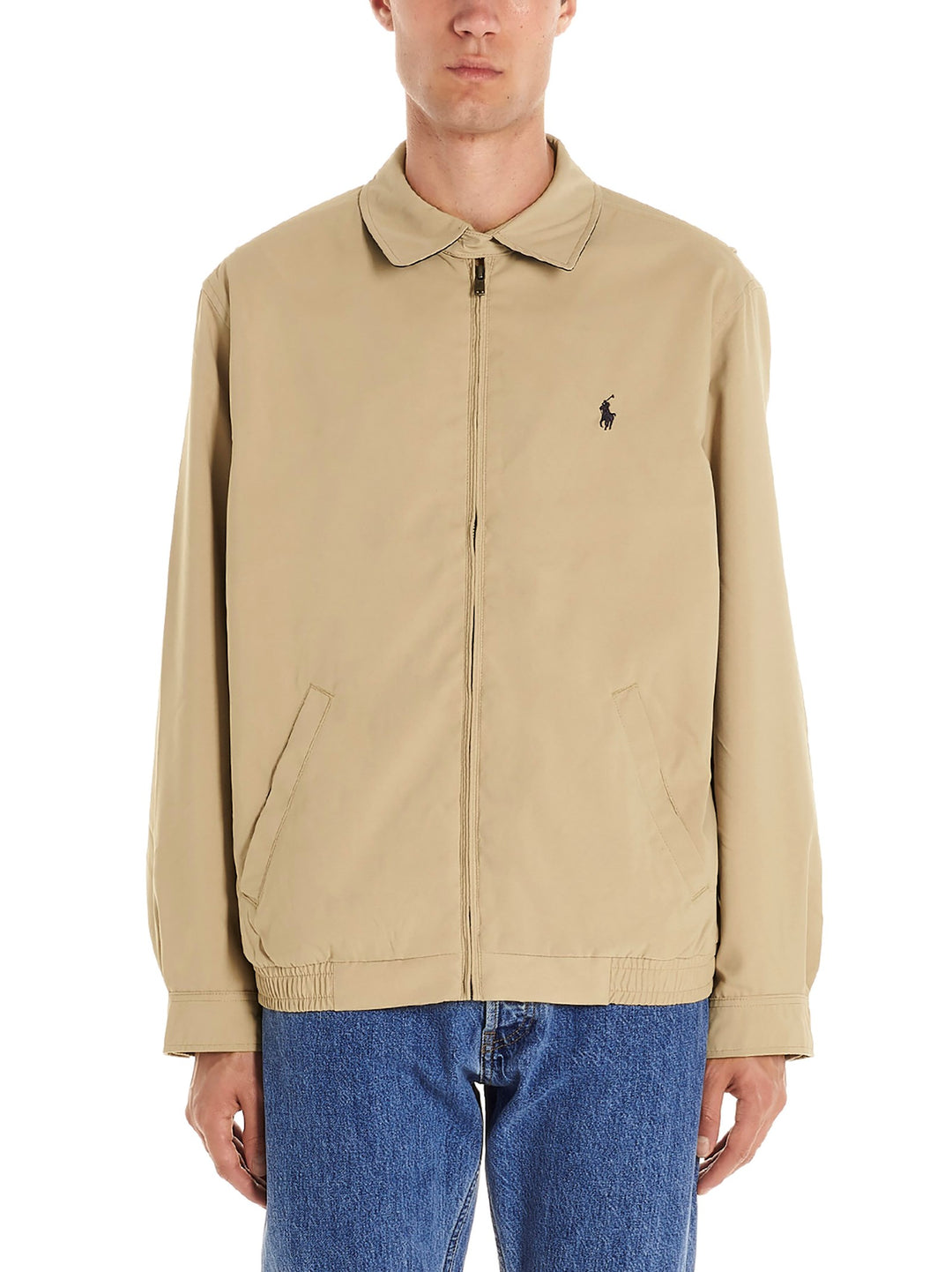 Logo Jacket Casual Jackets, Parka Beige