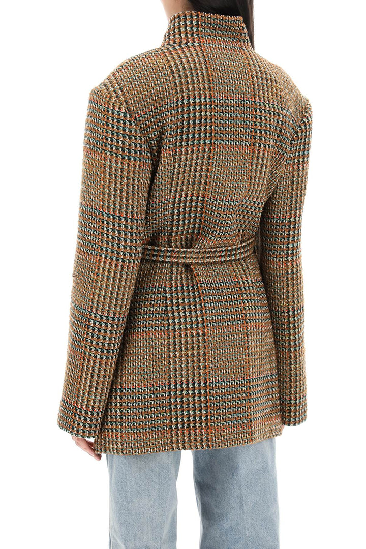 Wool Blend Tweed Coat - Stella Mc Cartney - Women