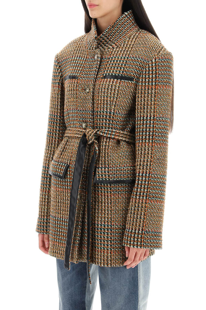 Wool Blend Tweed Coat - Stella Mc Cartney - Women