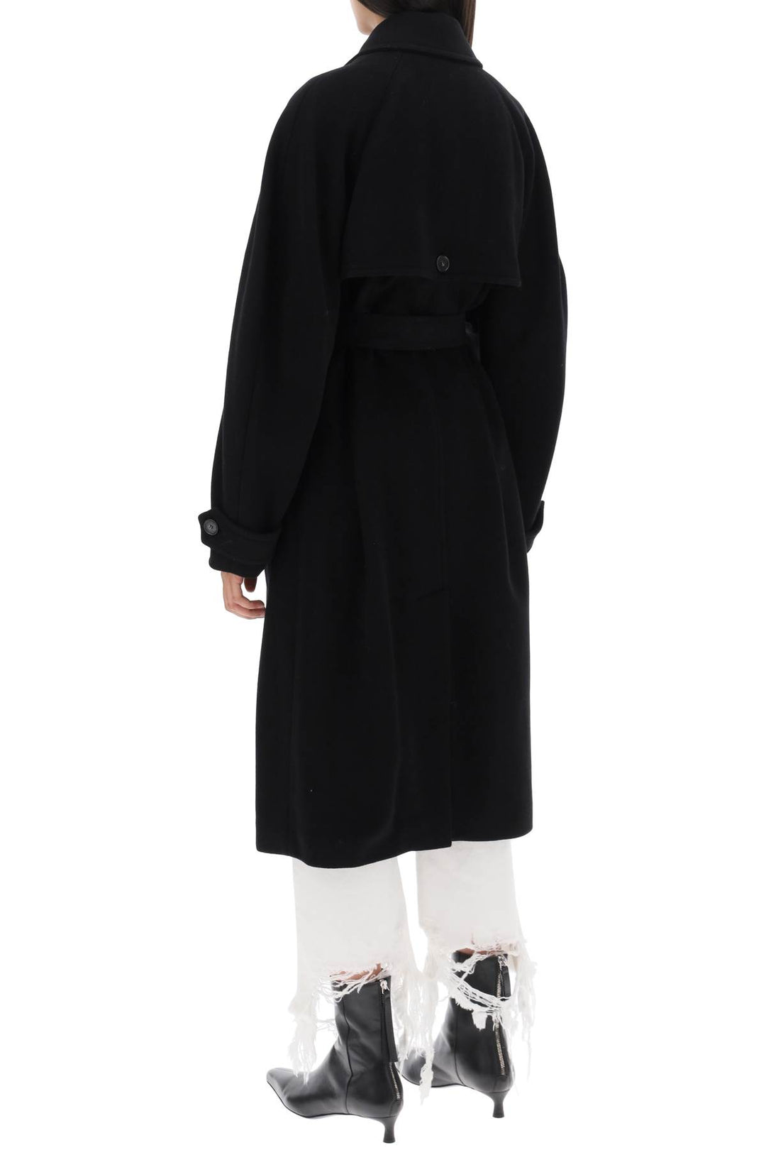 Double Breasted Wool Trench Coat - Stella Mc Cartney - Women