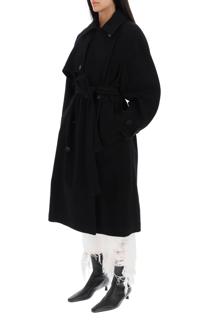 Double Breasted Wool Trench Coat - Stella Mc Cartney - Women