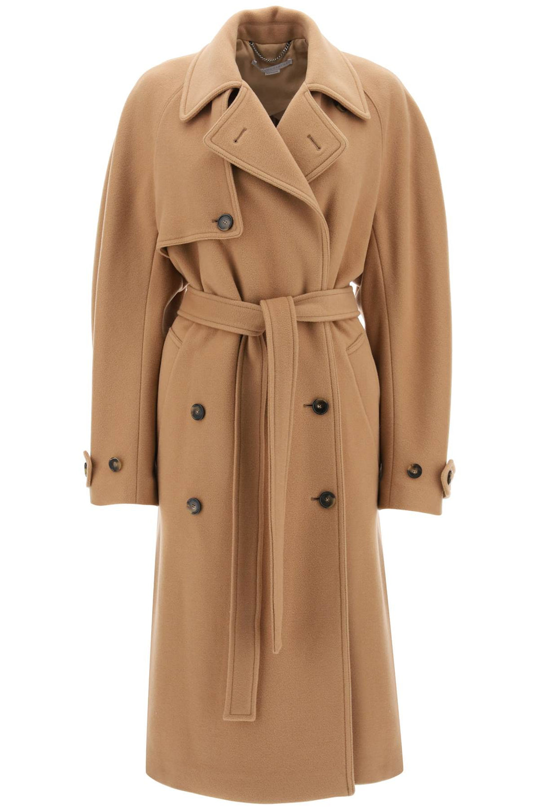 Double Breasted Wool Trench Coat - Stella Mc Cartney - Women