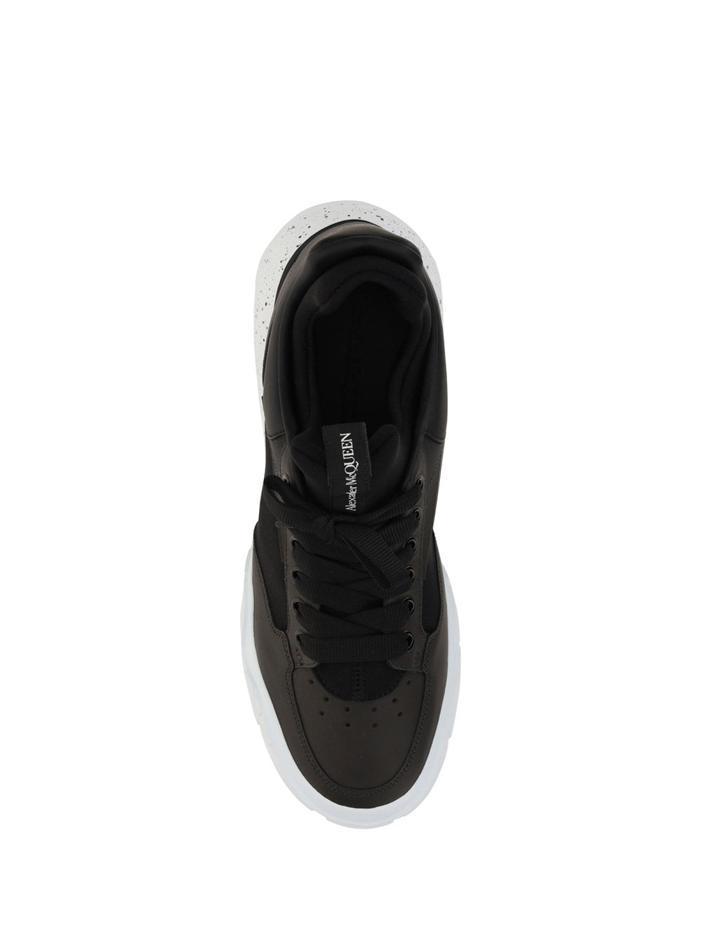 Leather and neoprene sneakers