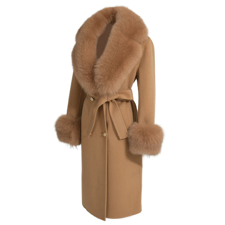 Coat Chic Camel Mixed Cashmere