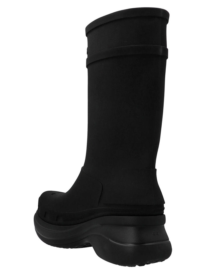 Balenciaga X Crocs Boots Boots, Ankle Boots Black