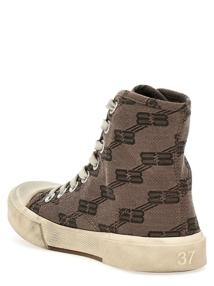 Paris High Top Sneakers Gray