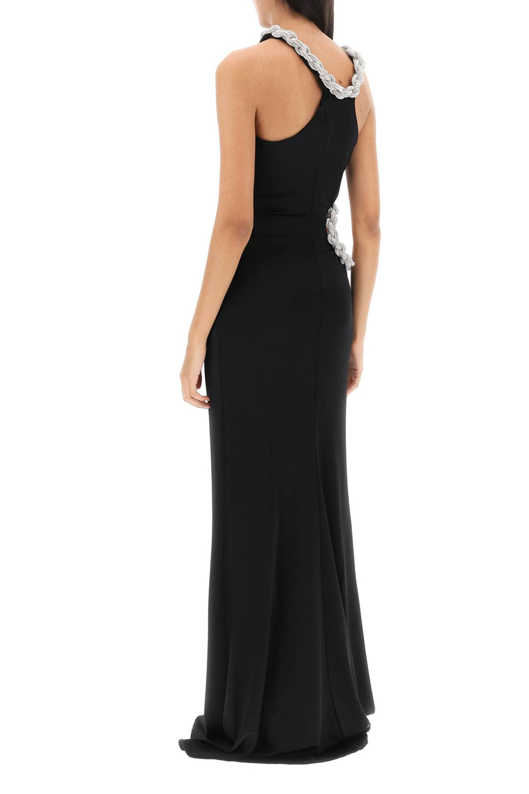 Maxi Dress With Braided Rhinestone Tubulars - Stella Mc Cartney - Women