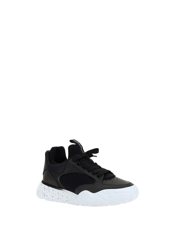 Leather and neoprene sneakers