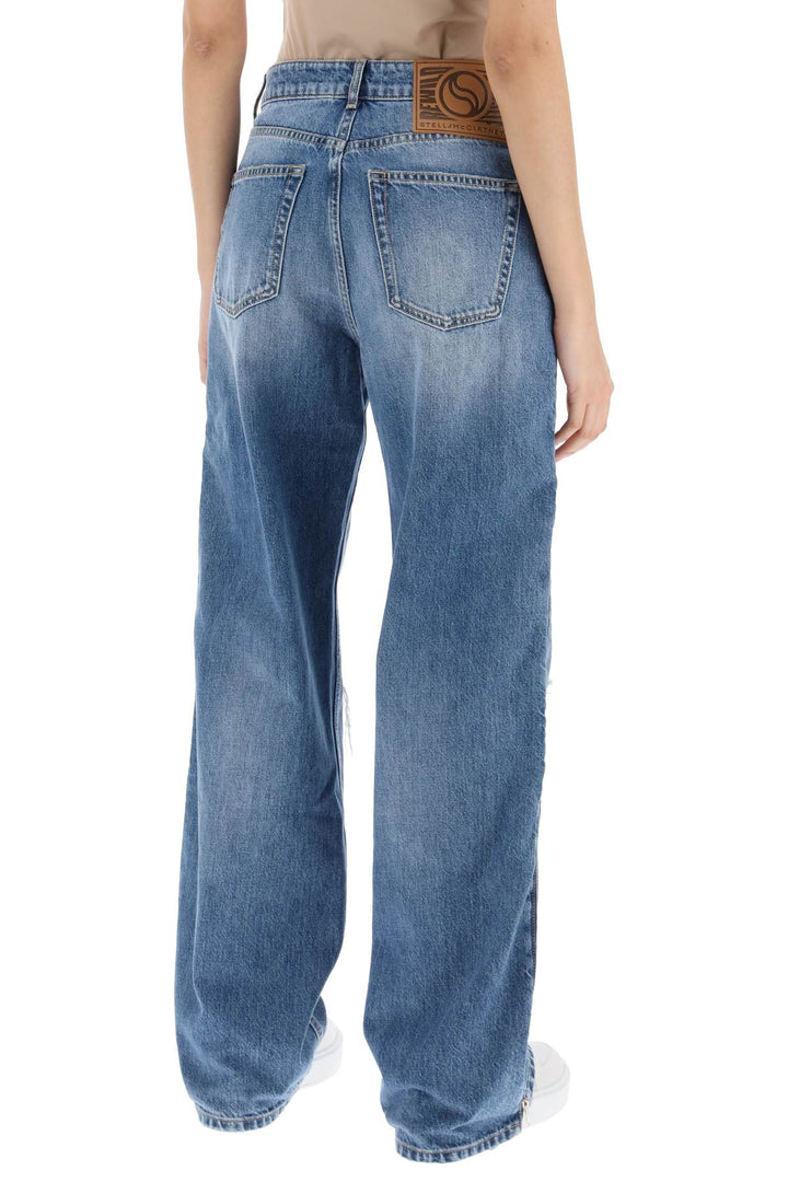 Straight Leg Jeans With Zippers - Stella Mc Cartney - Women