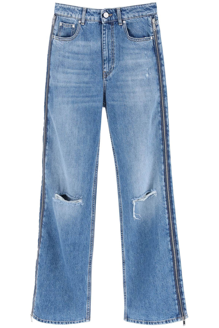 Straight Leg Jeans With Zippers - Stella Mc Cartney - Women