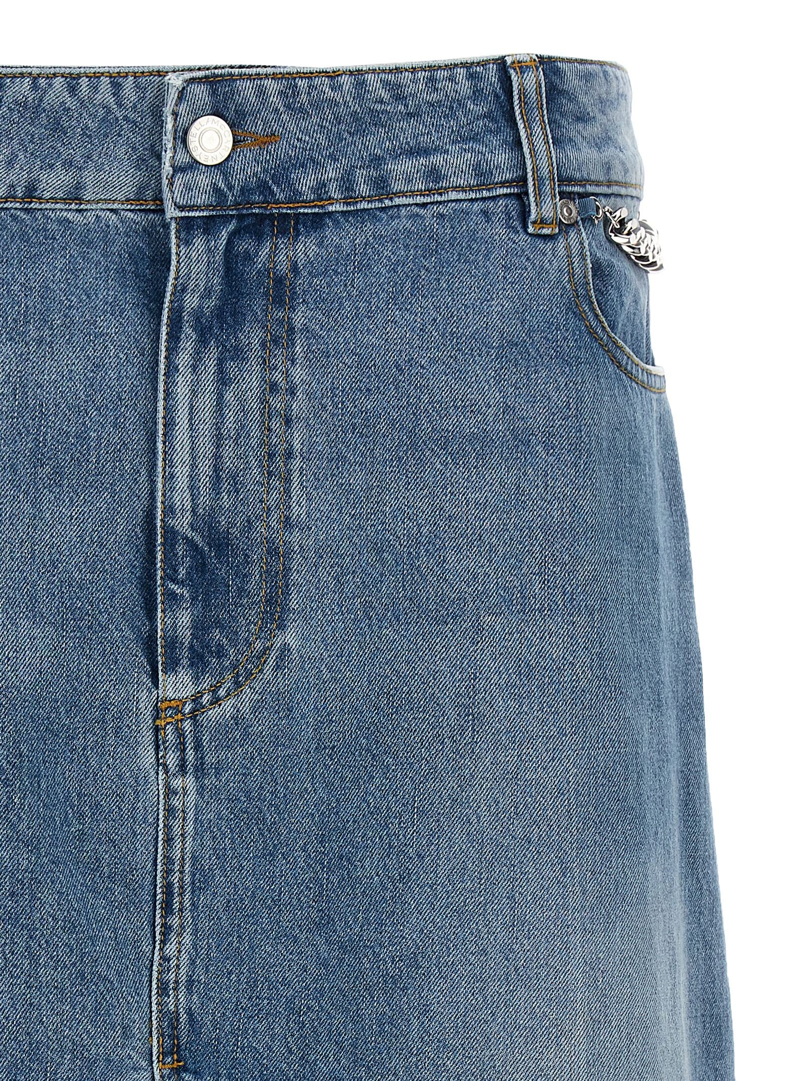 Stella Mccartney Falabella Skirts Light Blue | Wanan Luxury