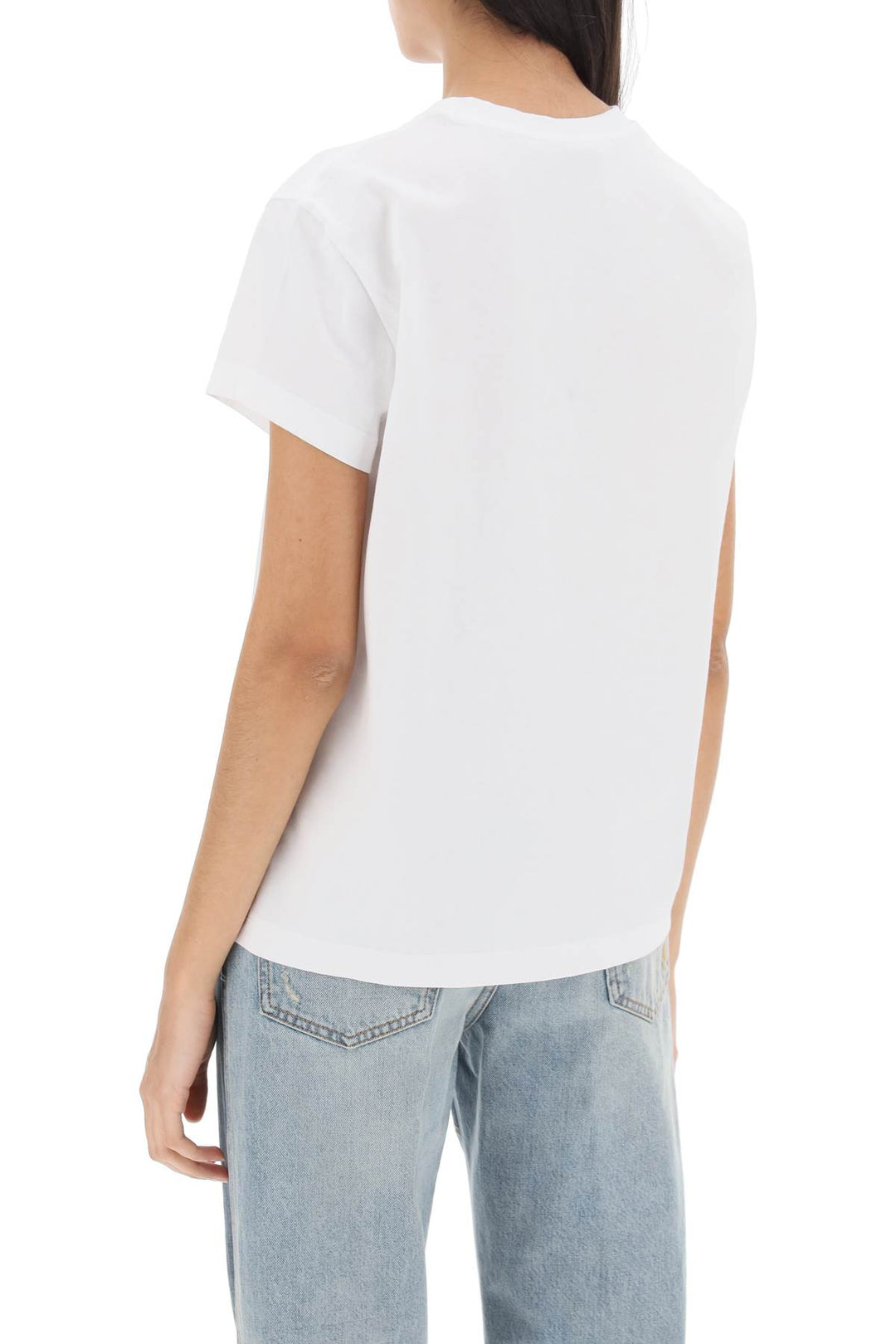 T Shirt With Embroidered Signature - Stella Mc Cartney - Women