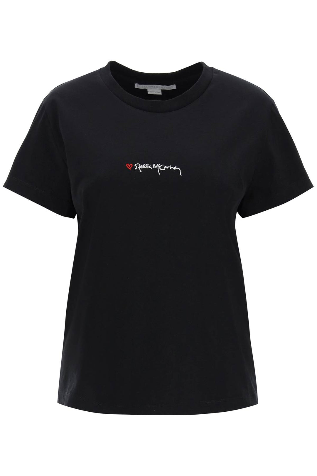 T Shirt With Embroidered Signature - Stella Mc Cartney - Women