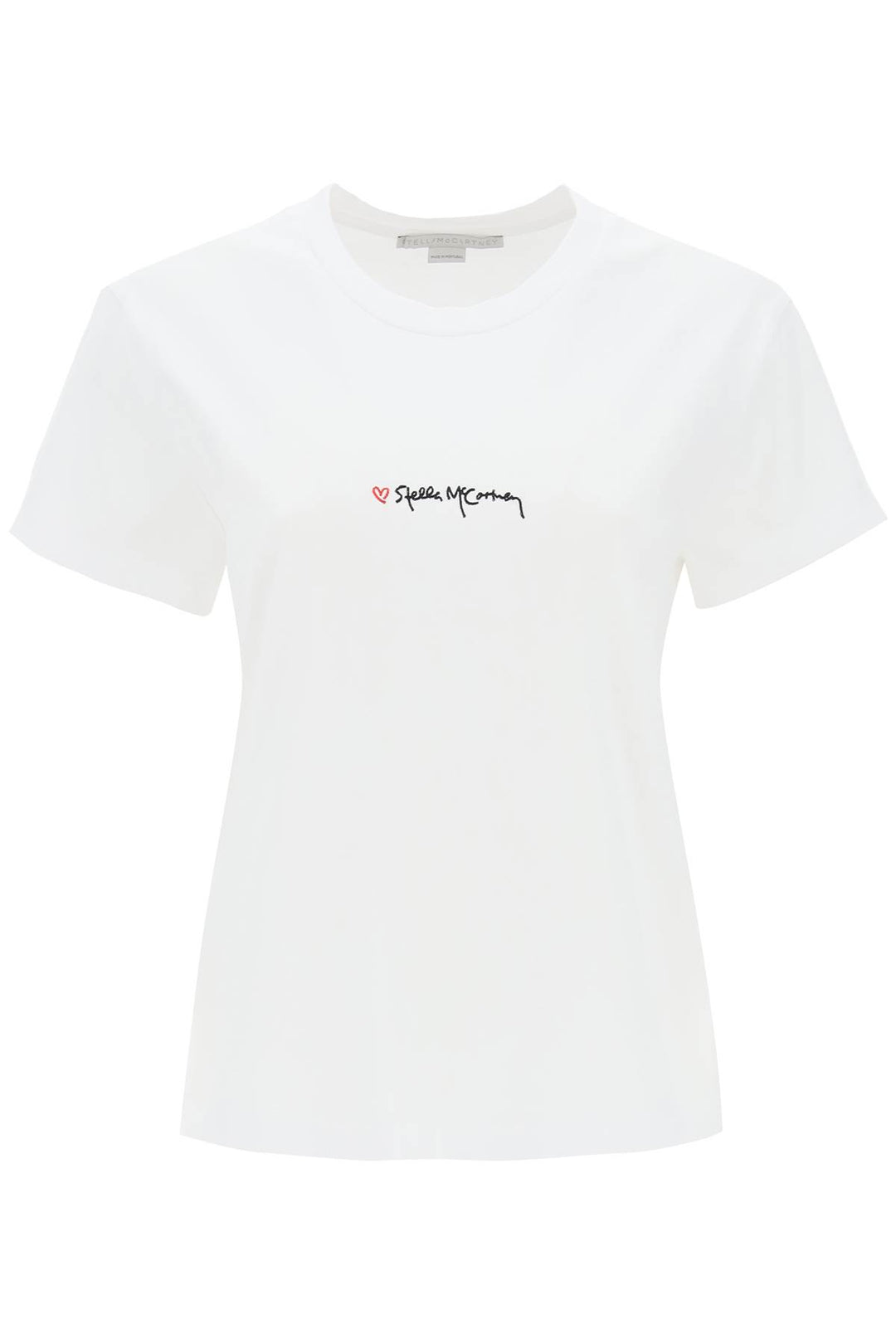 T Shirt With Embroidered Signature - Stella Mc Cartney - Women