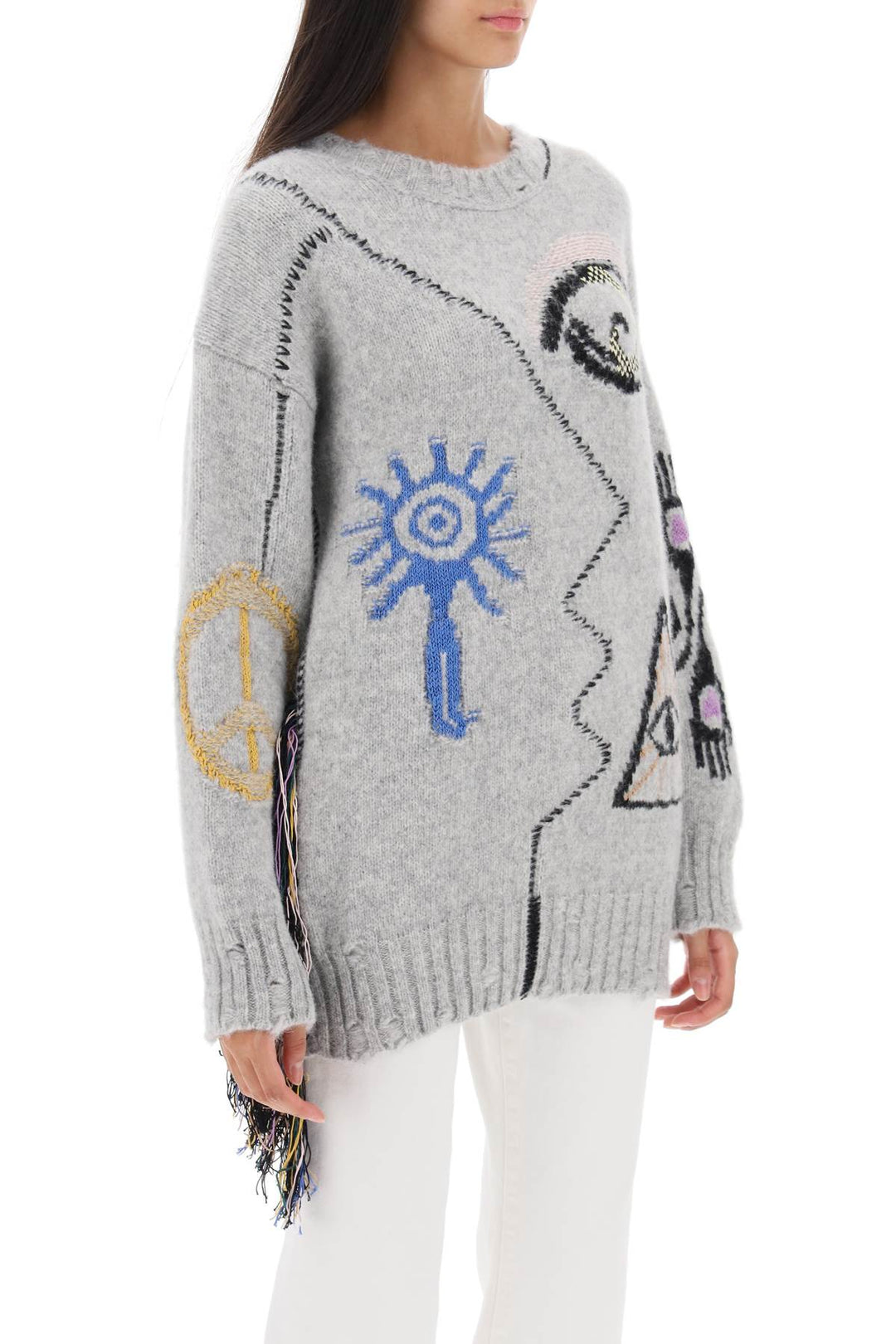 Folk Artwork Alpaca Sweater - Stella Mc Cartney - Women