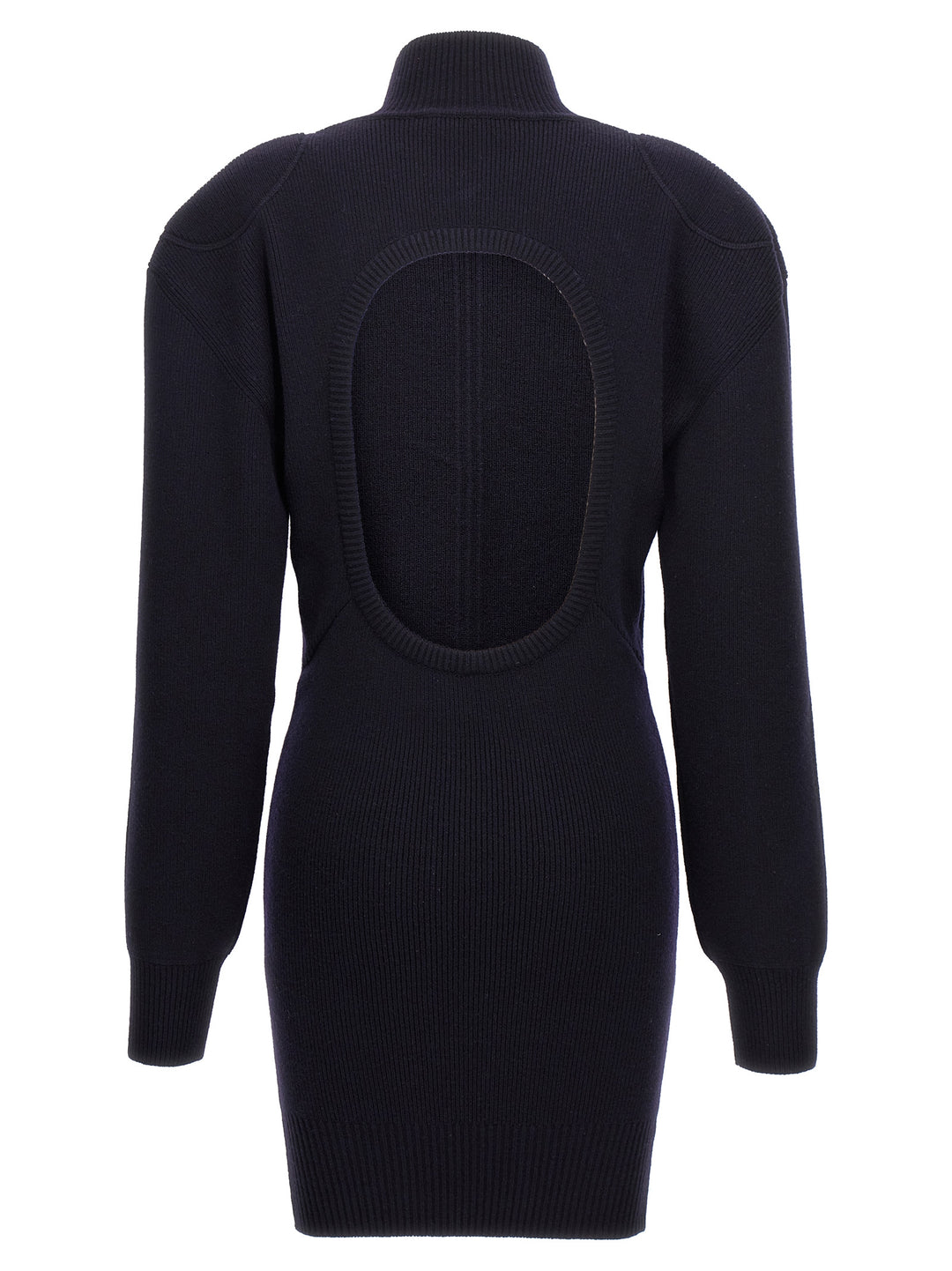 Stella Mccartney Turtleneck Mini Sweater Dress With Open Back, 4101 Ink, Women's, S, Casual & Work Dresses Sweater Dresses Stella Mccartney Turtleneck Mini Sweater Dress With Open Back, 4101 Ink, Women's, S, Casual & Work Dresses Sweater Dresses