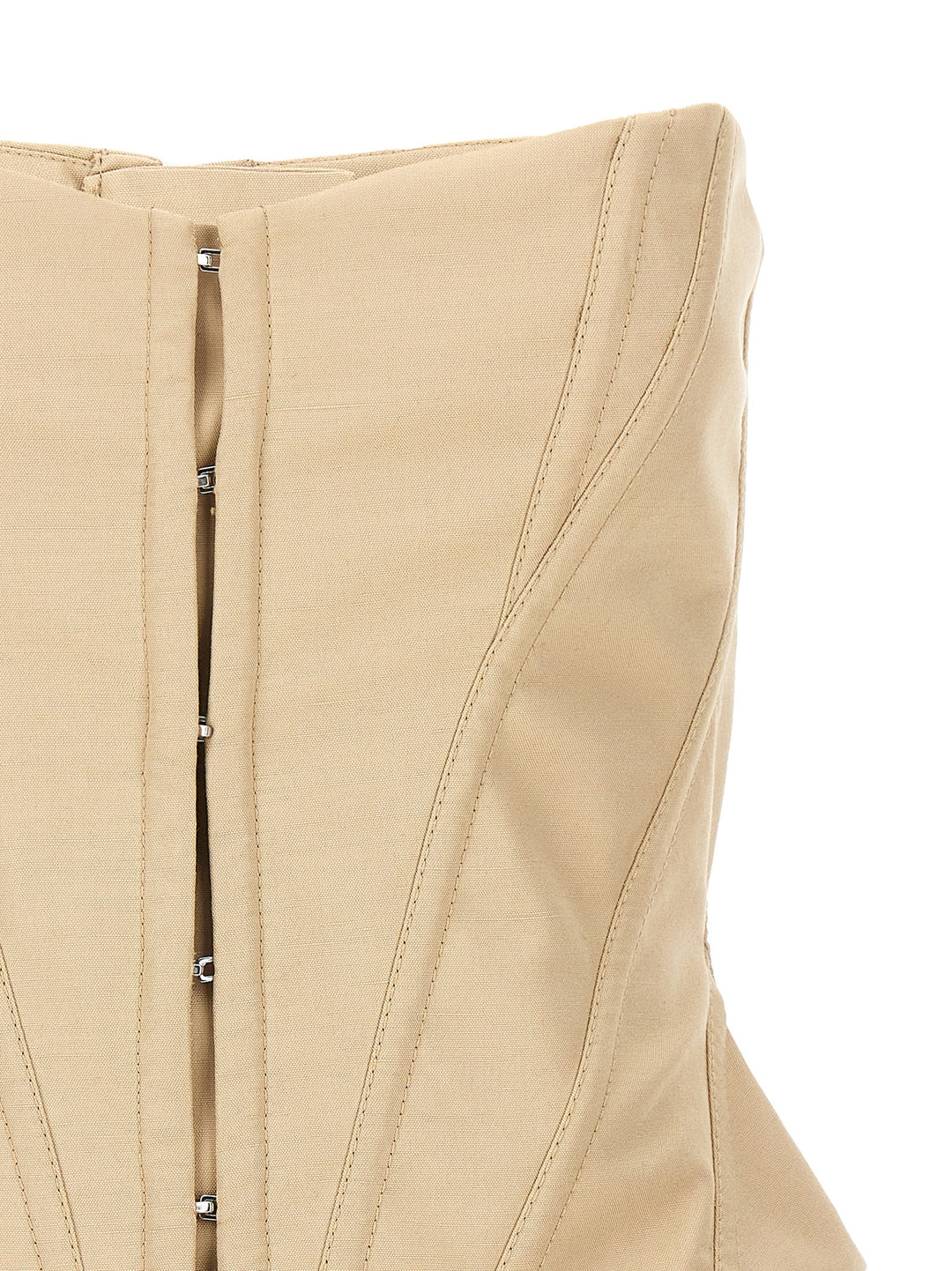 Stella Mccartney Shaped Corset Top Tops - Beige | 0df4bc866cfd7af87417e5c377a9a2793405eb82