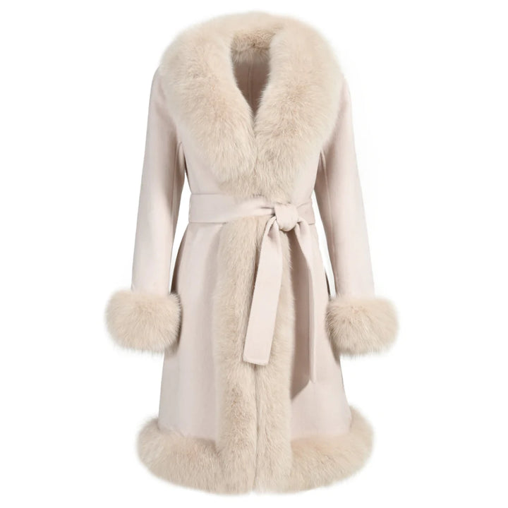 Coat Liberty Beige Mixed Cashmere