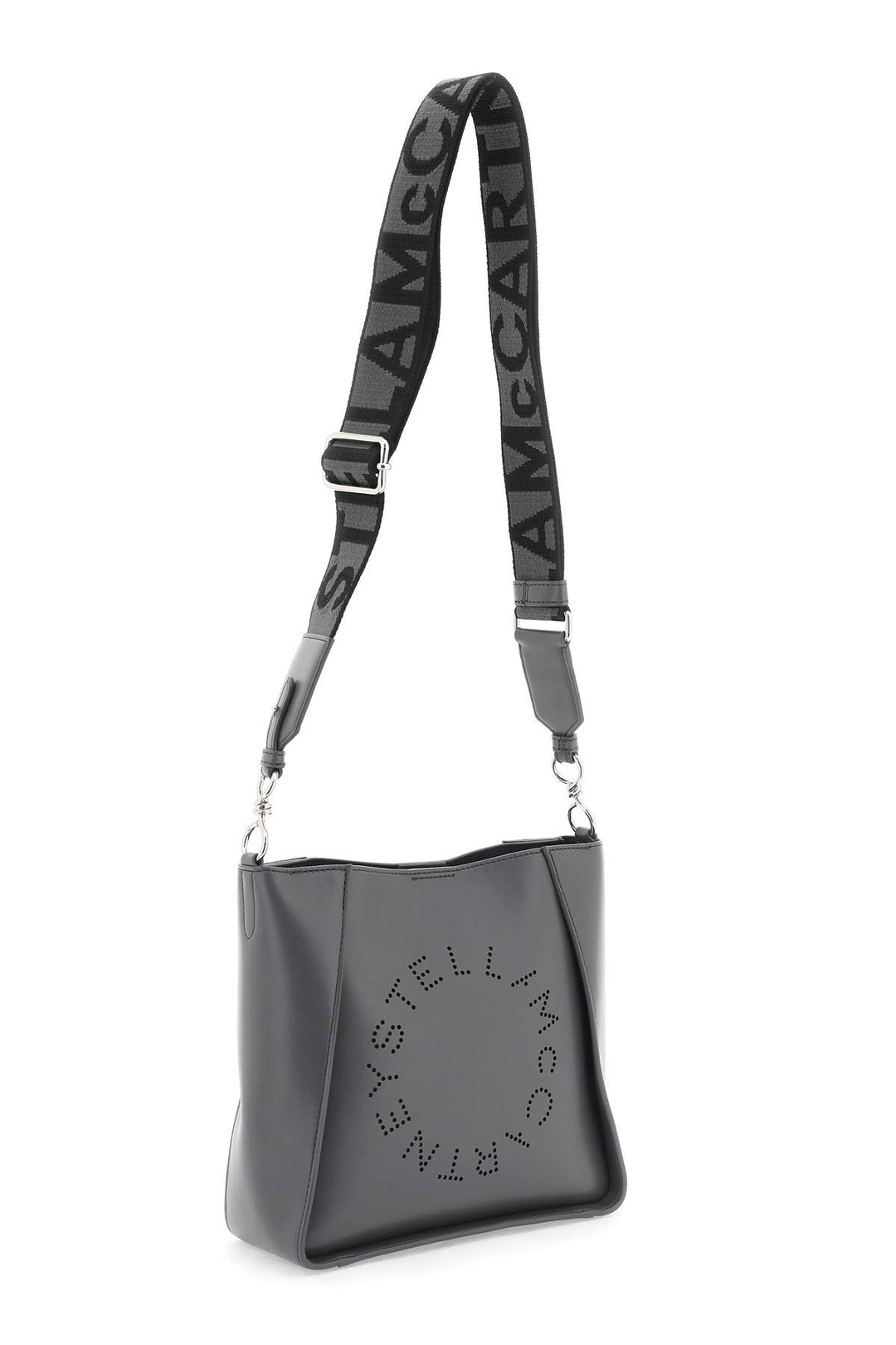 Crossbody Bag With Perforated Stella Logo - Stella Mc Cartney - Women