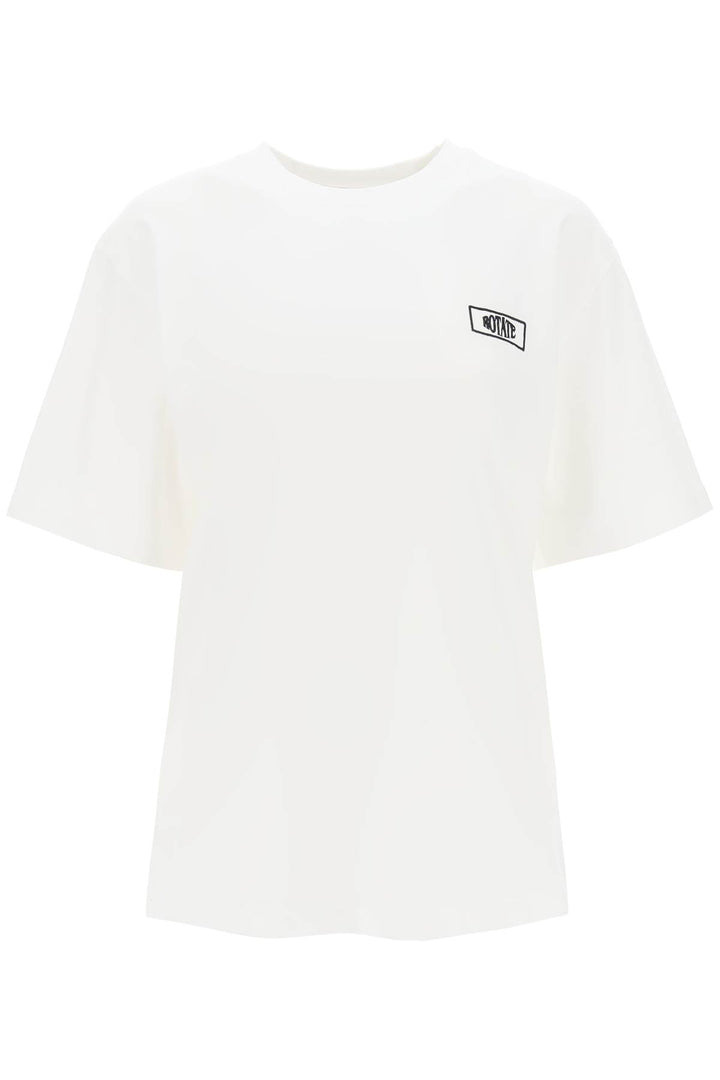 T Shirt With Logo Embroidery - Rotate - Women