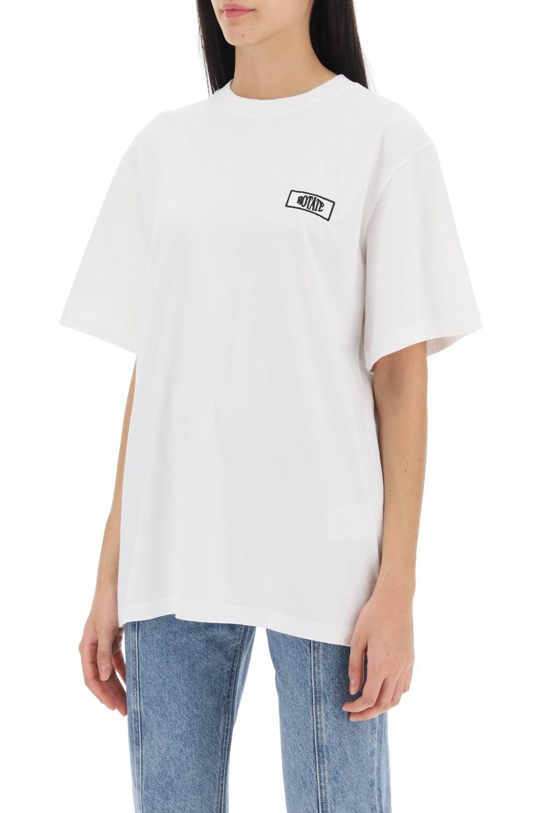 T Shirt With Logo Embroidery - Rotate - Women