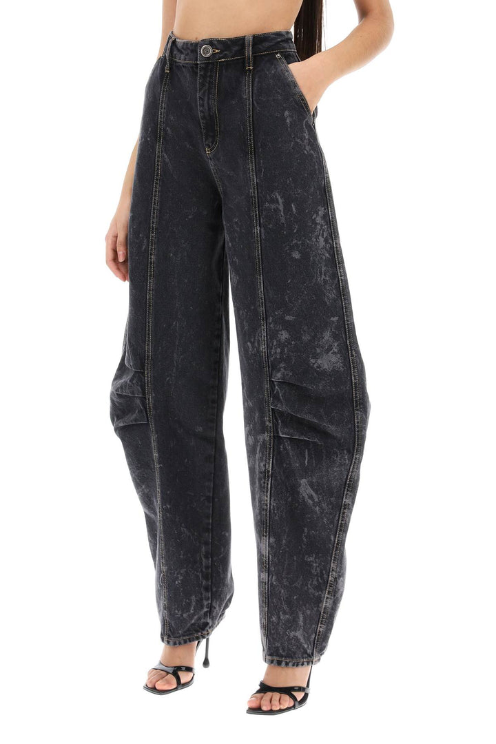 Baggy Jeans With Tapered Leg - Rotate - Women