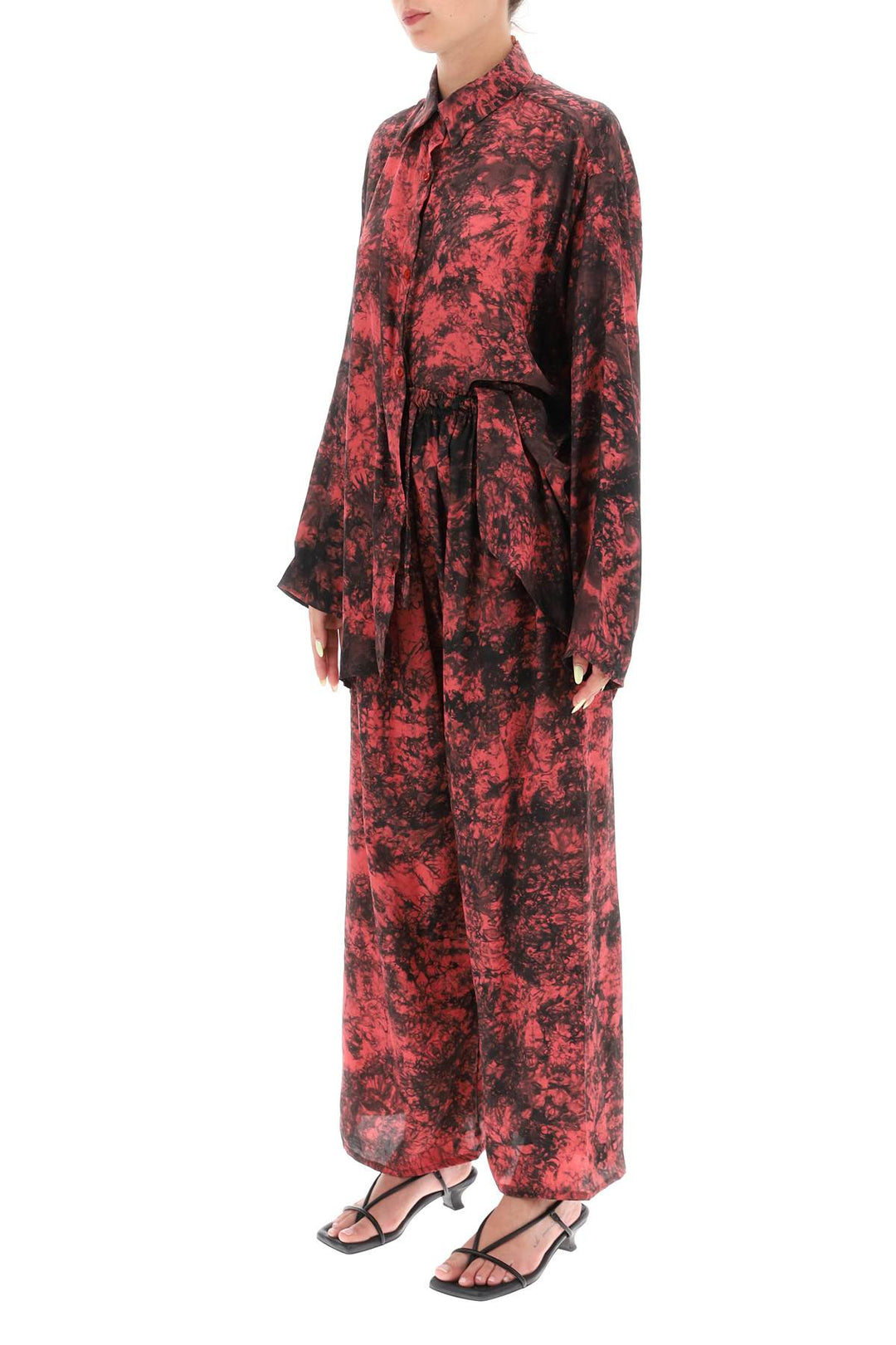 '70's' Silk Shirt And Pants Set - Sun Chasers - Women