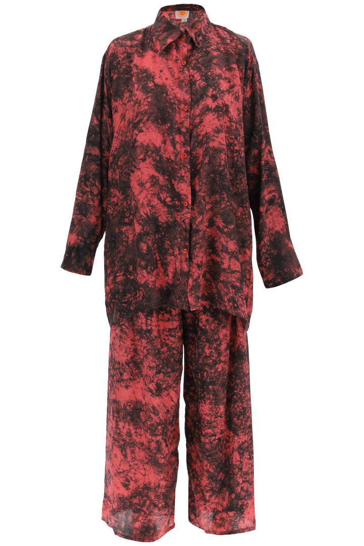 '70's' Silk Shirt And Pants Set - Sun Chasers - Women