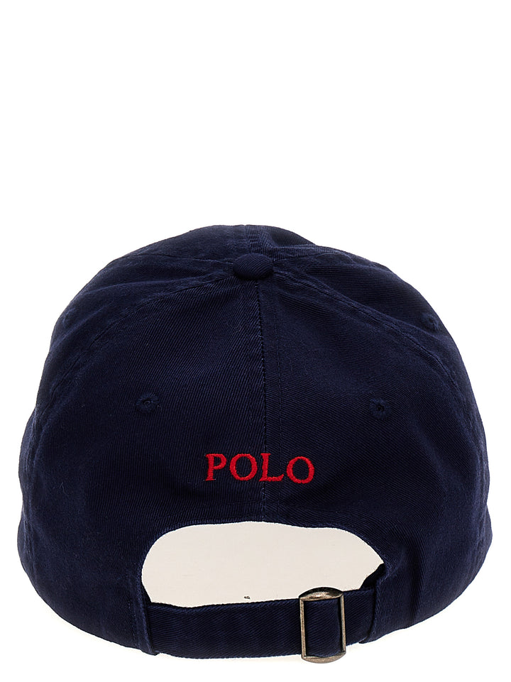 Logo Embroidery Cap Hats Blue