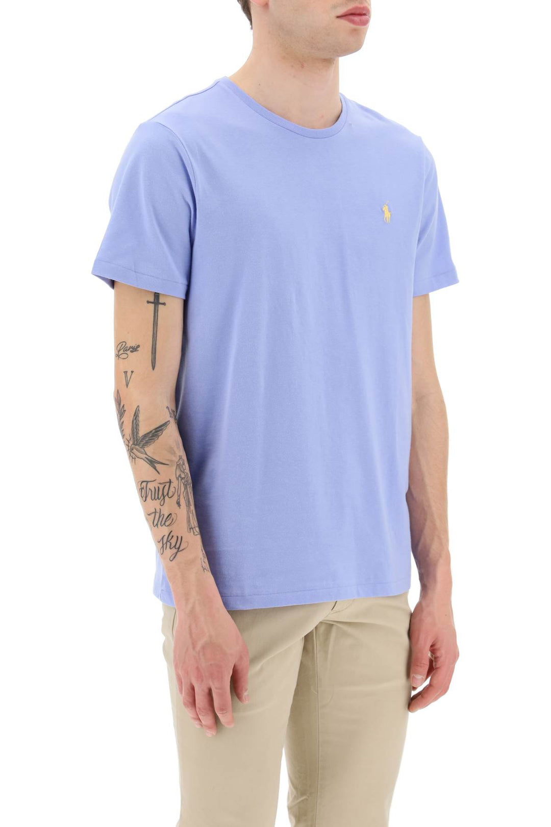 Custom Slim Fit T Shirt With Logo - Polo Ralph Lauren - Men