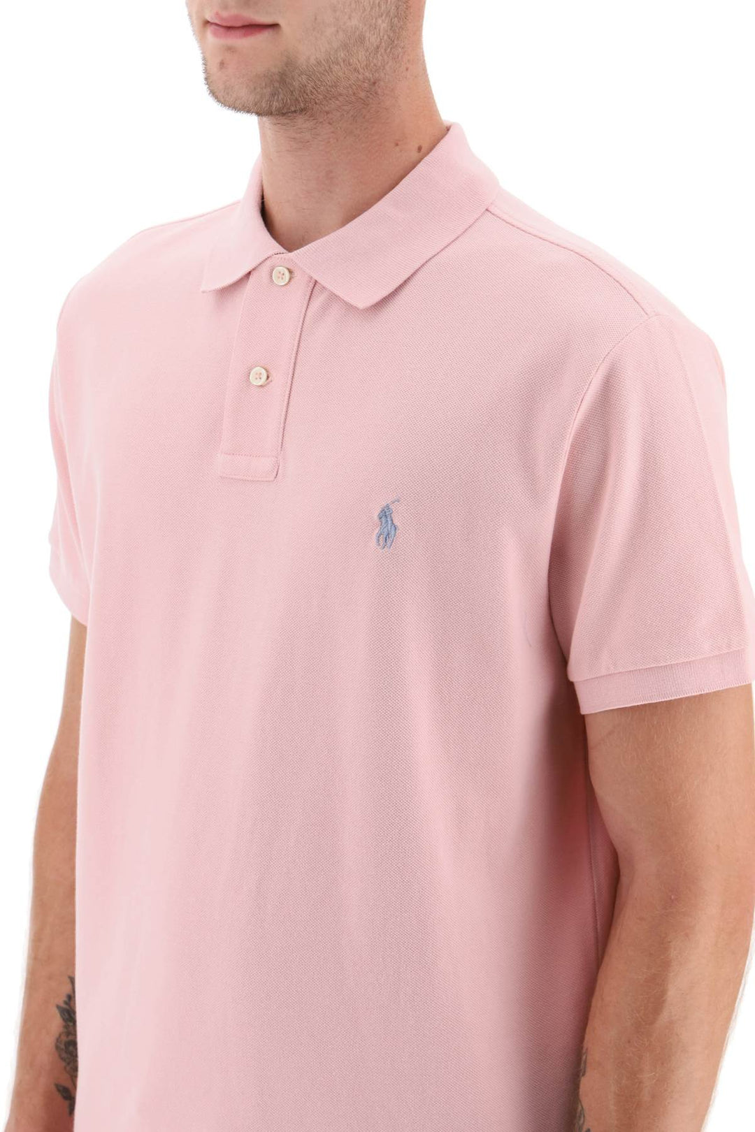 Pique Cotton Polo Shirt - Polo Ralph Lauren - Men