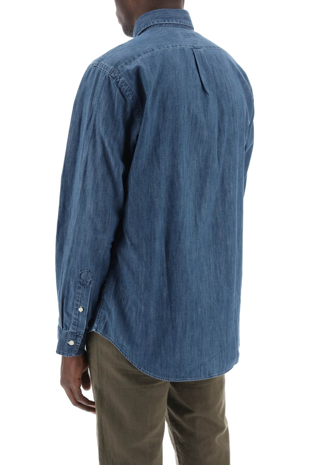 Camicia Button Down In Denim Leggero - Polo Ralph Lauren - Men