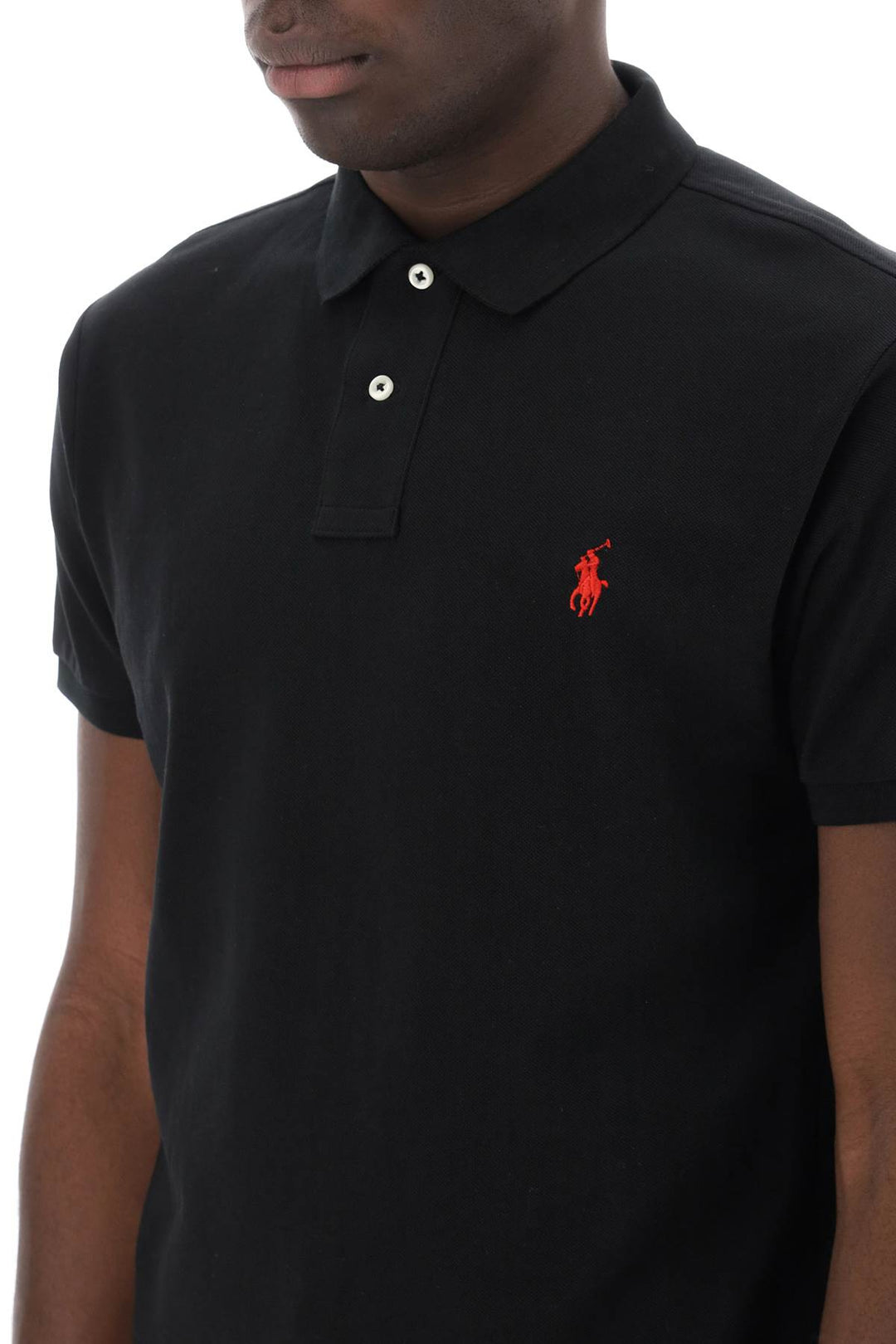 Pique Cotton Polo Shirt - Polo Ralph Lauren - Men