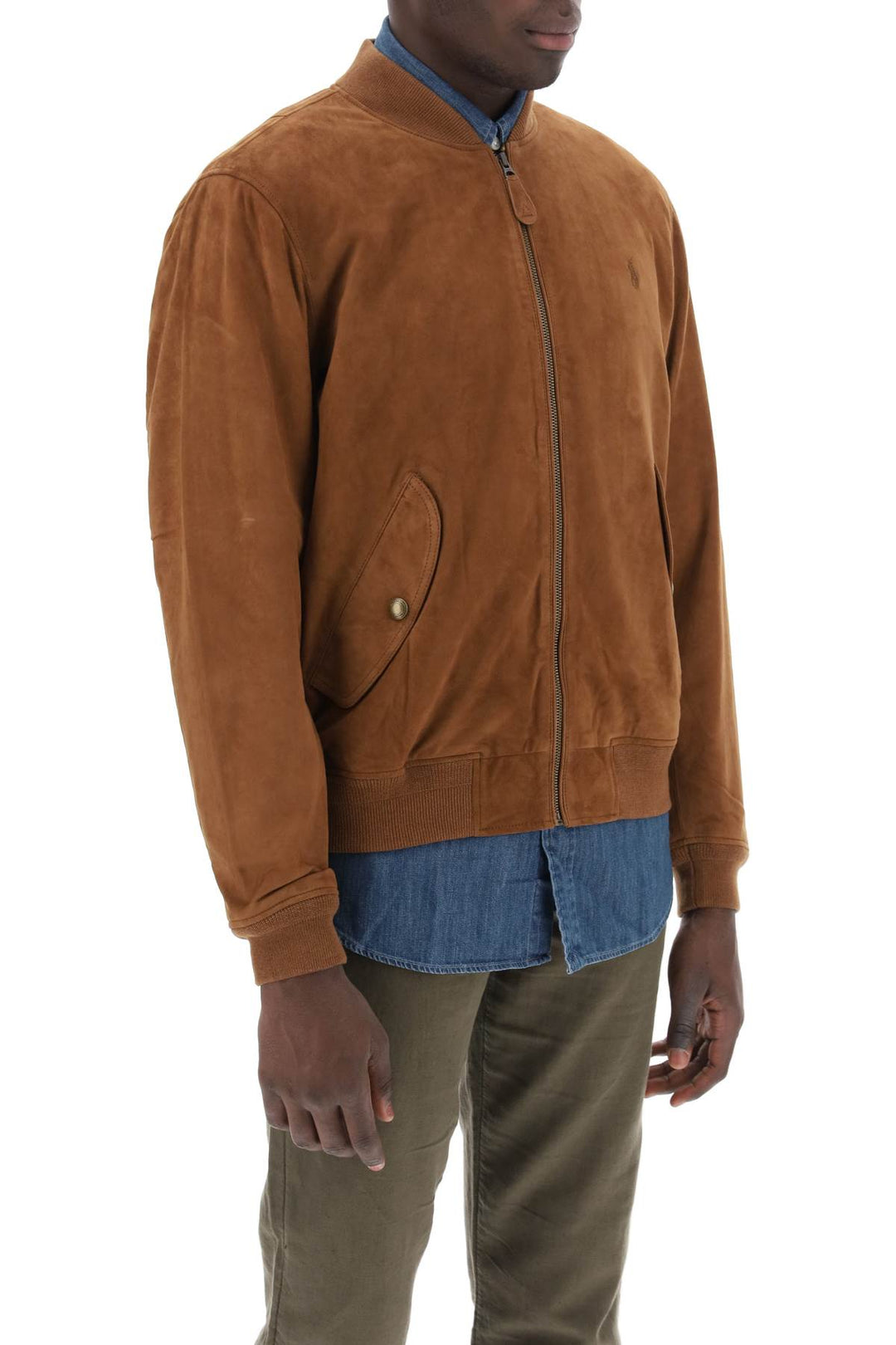 Bomber In Pelle Scamosciata - Polo Ralph Lauren - Men