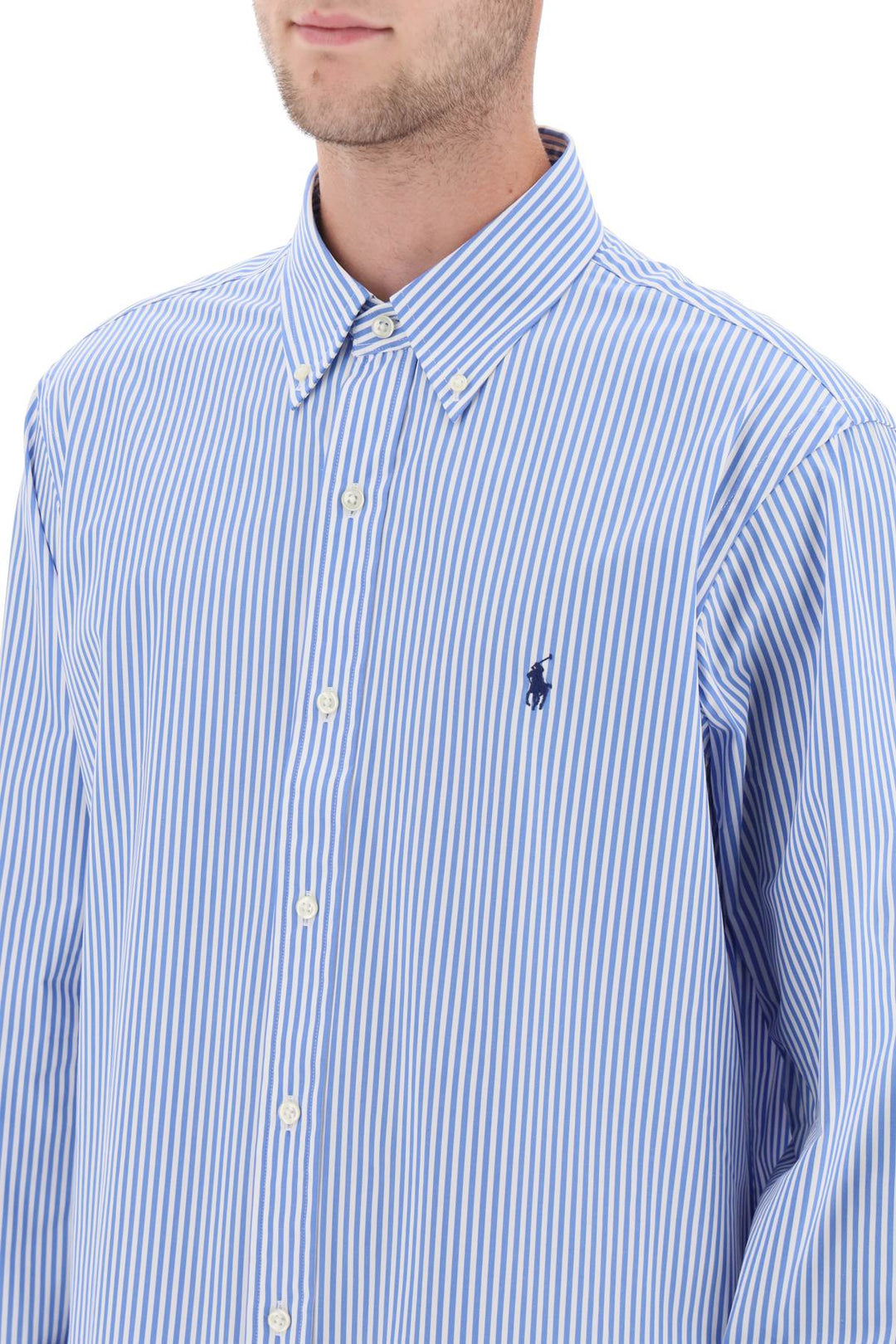 Striped Cotton Poplin Shirt - Polo Ralph Lauren - Men