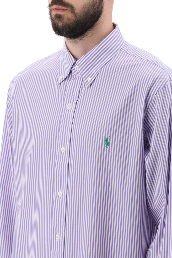 Striped Cotton Poplin Shirt - Polo Ralph Lauren - Men