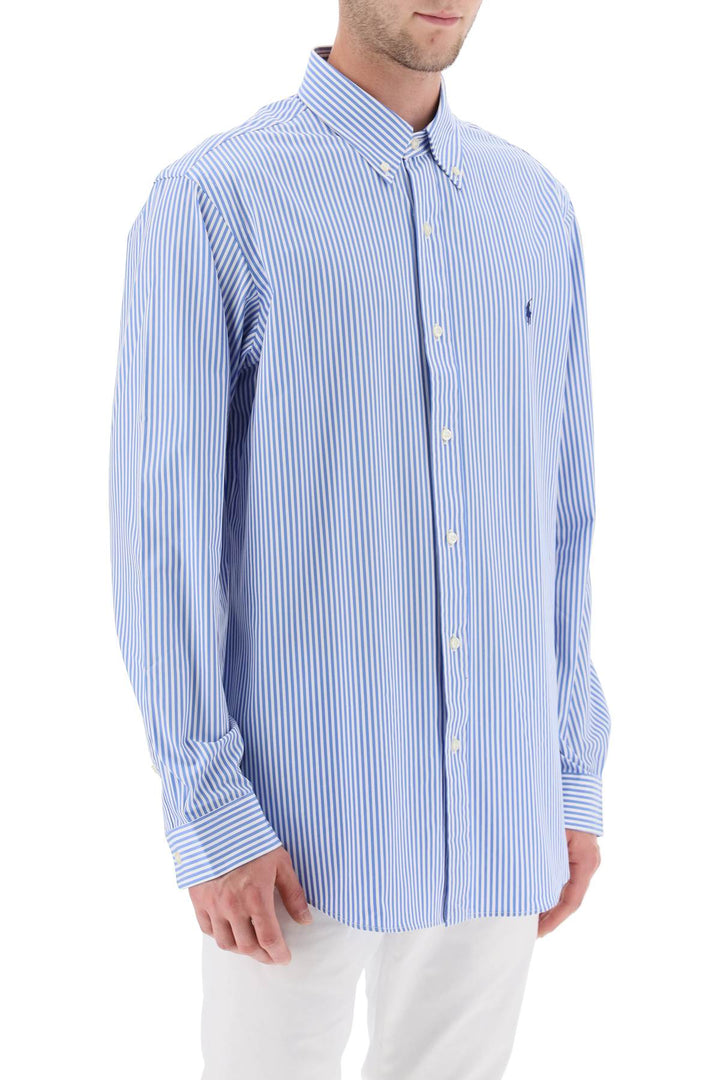 Striped Cotton Poplin Shirt - Polo Ralph Lauren - Men