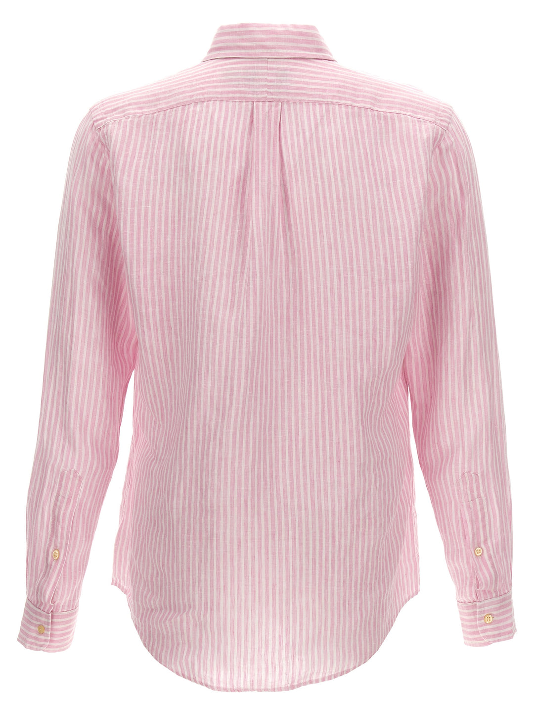 Striped Linen Shirt Shirt, Blouse Pink