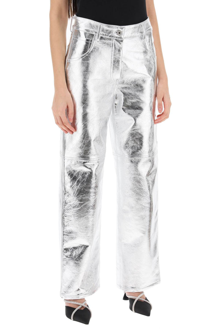 Sterling Pants In Laminated Leather - Interior - Women