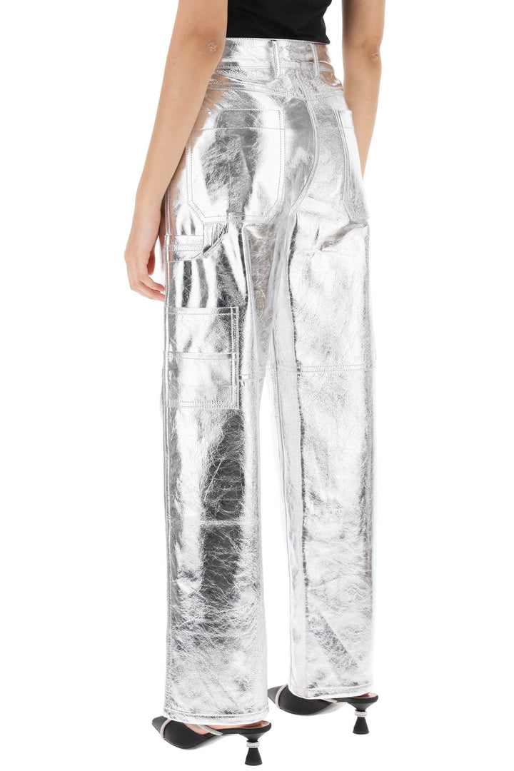 Sterling Pants In Laminated Leather - Interior - Women