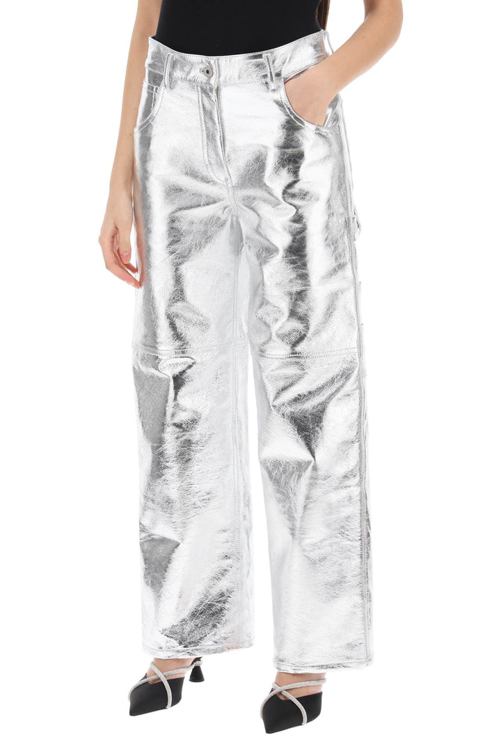 Sterling Pants In Laminated Leather - Interior - Women